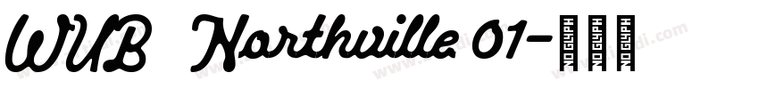 WUB   Northville 01字体转换